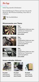 Infografik B2C Newsletter mit Mehrwert