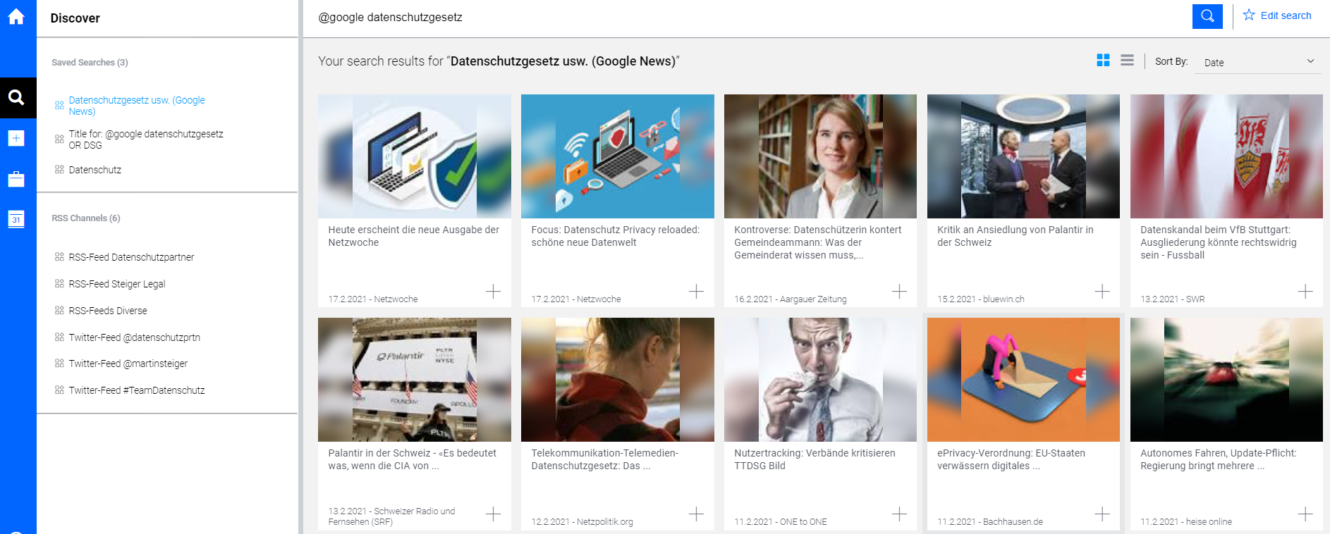 Scope Screenshot zu Datenschutzpartner