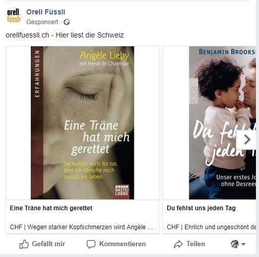 Beispiel Facebook ad custom audience